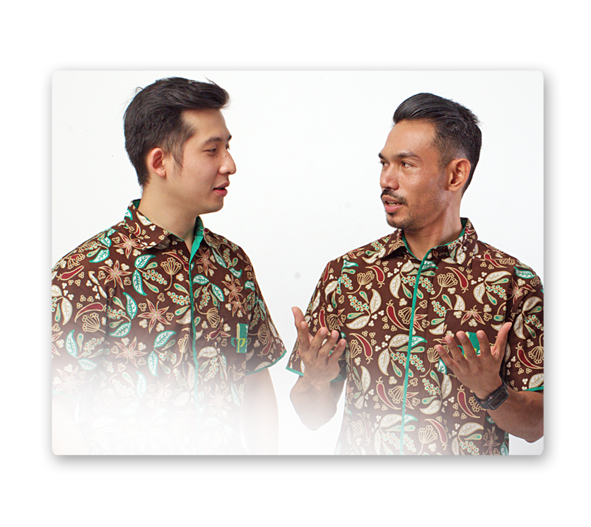 Berkolaborasi bersama tim